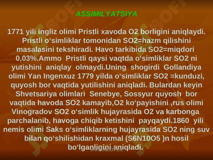 Assimiliyatsiya va Dissimiliyatsiya 3