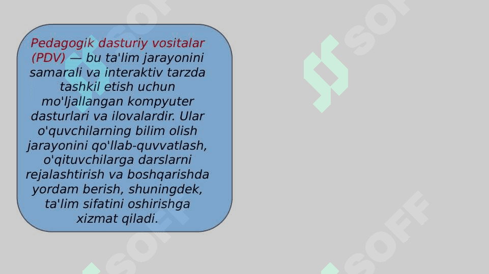 Pedagogik dasturiy vositalarni loyihalash 3