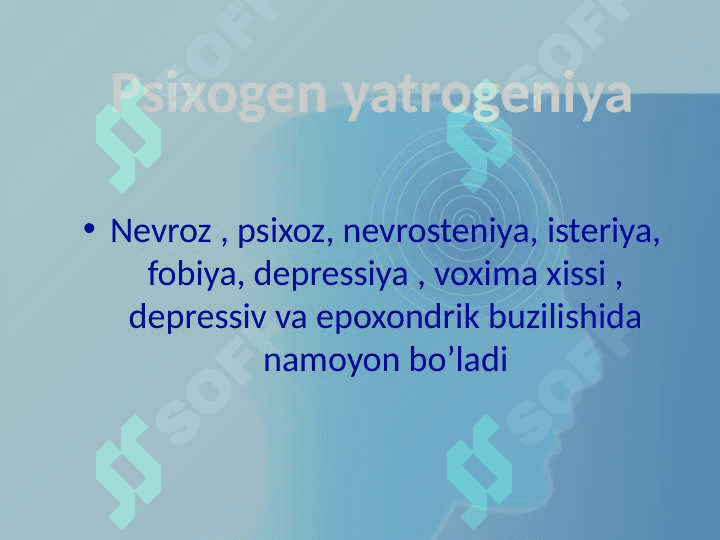 Hozirgi zamon tibbiyotida yatrogeniya muommolari 6
