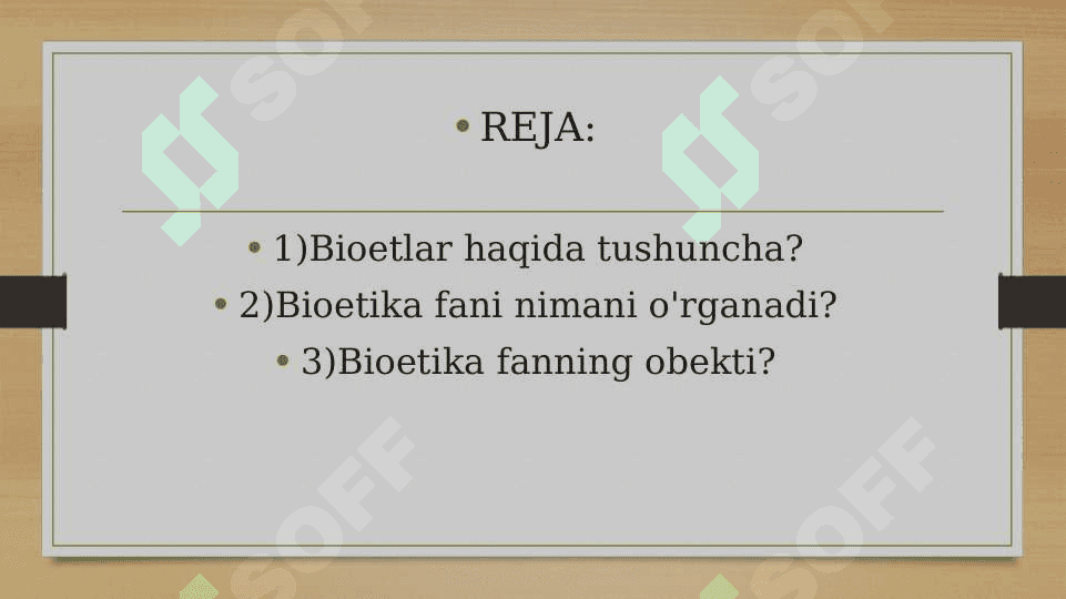 Bioetlar va bioetika faninig obyekti 2