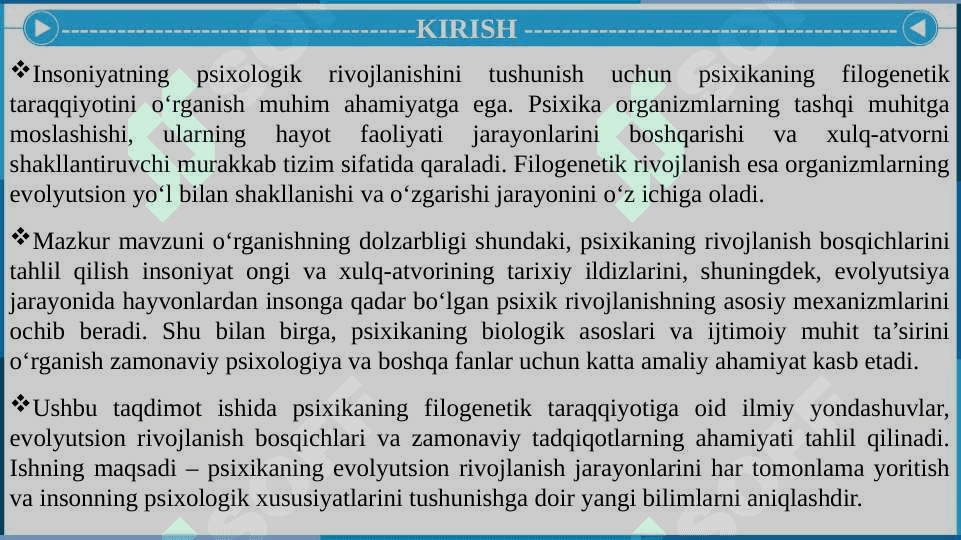 Psixikaning filogenetik taraqqiyoti 3