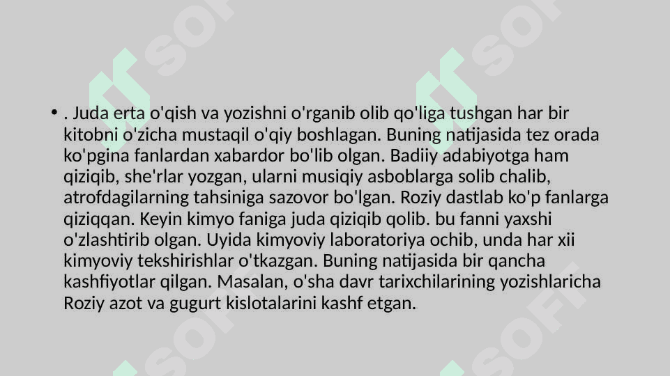 Ar Roziy va uning tibbiyotga qo'shgan hissasi 4