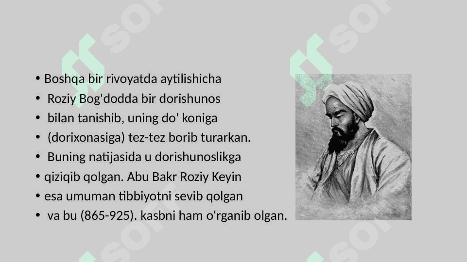 Ar Roziy va uning tibbiyotga qo'shgan hissasi 7