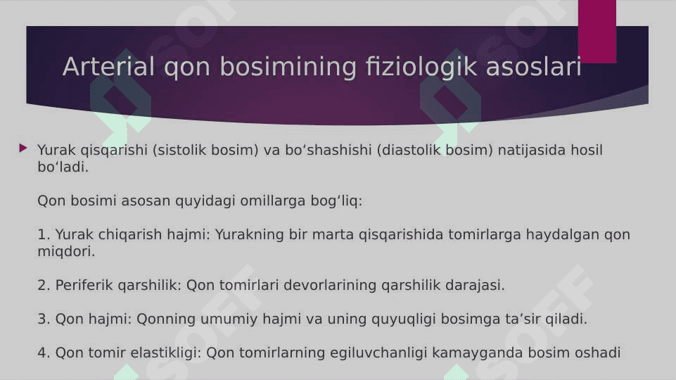 Arterial qon bosimi va periferik pulsni tibbiyotda ahamiyati 3