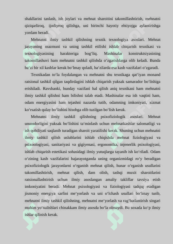 SANOAT KORXONALARIDA MEHNATNI TASHKIL ETISH 6