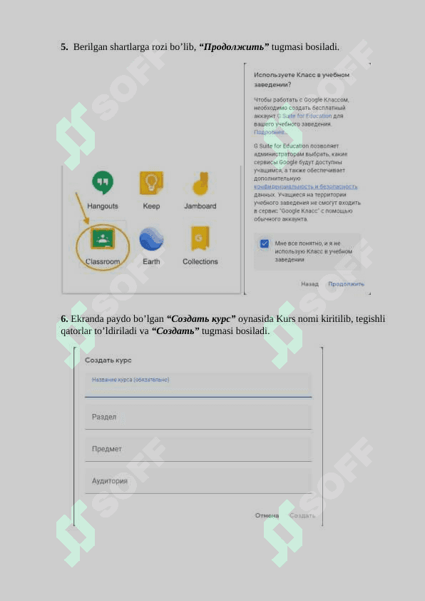 Google classroom bilan ishlash 7