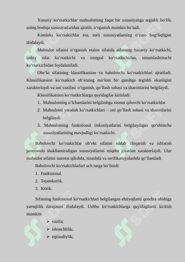 MAHSULOT SIFATINI NAZORAT QILISHNI TASHKIL ETISH 8