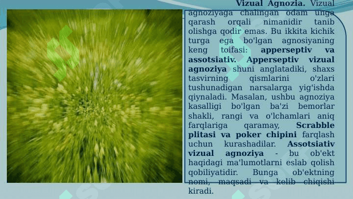 AGNOZIYA HOLATIGA UCHRAGAN SHAXSLARNING RUHIYATI 3