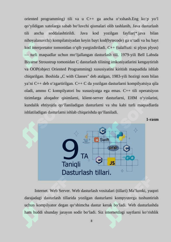 php dasturlash va uning imkoniyatlari 8