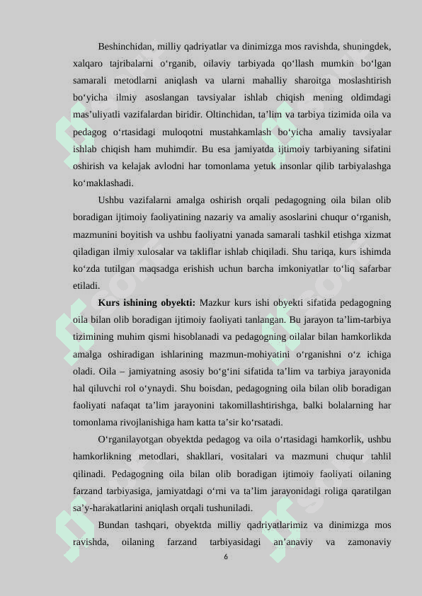 Pedagogning oila bilan olib boradigan ijtimoiy faoliyati 6