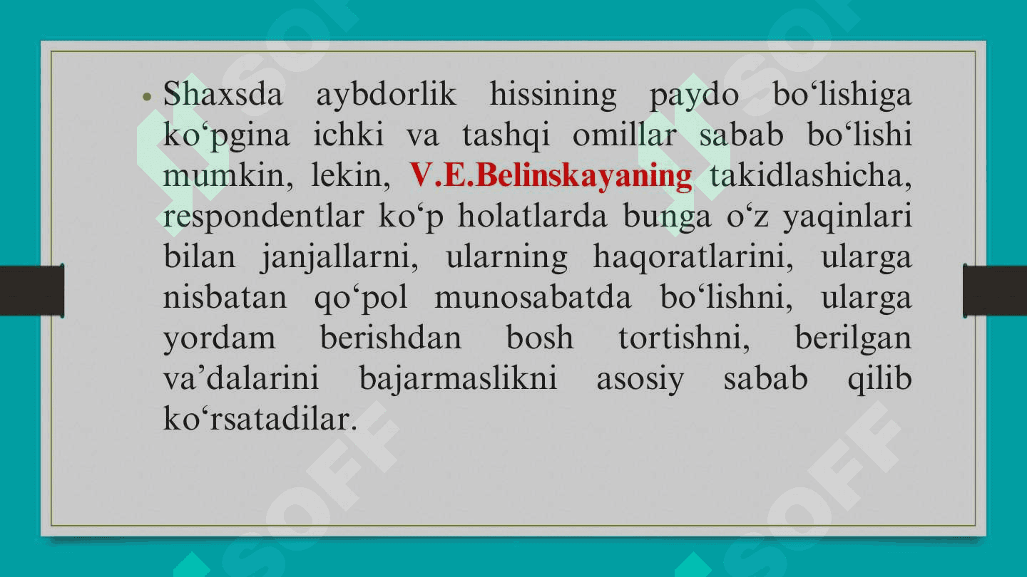 Aybdorlik hissiyoti 4
