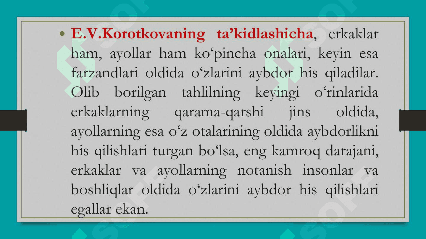 Aybdorlik hissiyoti 6