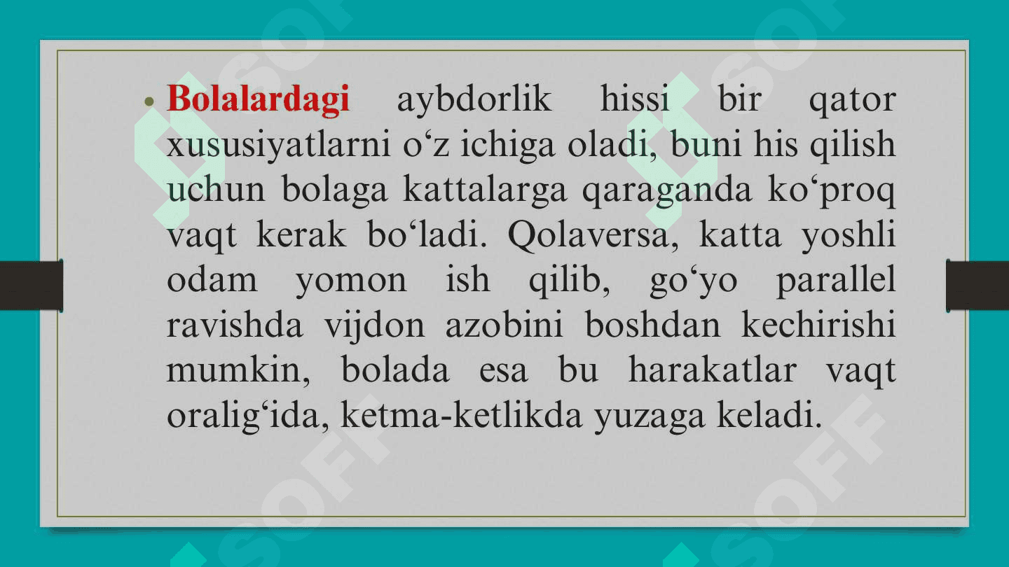 Aybdorlik hissiyoti 7