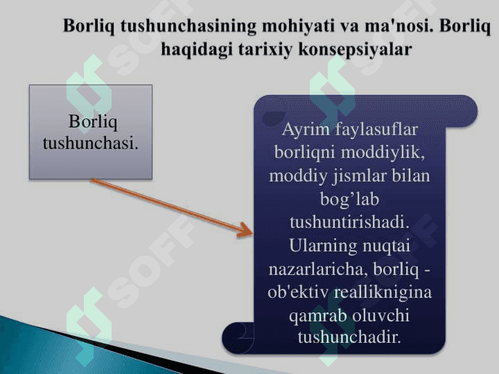 BORLIQ FALSAFASI  (ONTOLOGIYA) 3