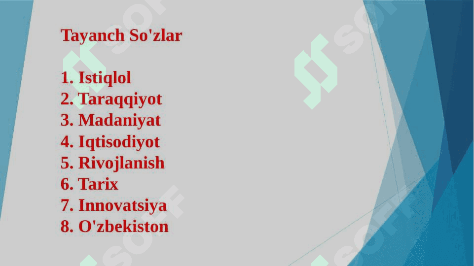 O'zbekistonning o'ziga xos istiqlol va taraqqiyot yo'li 4