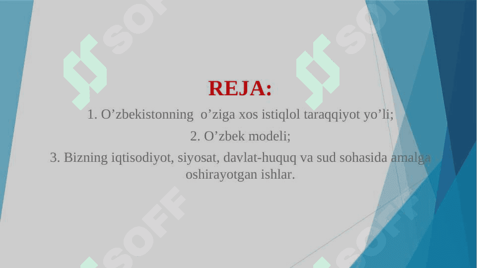 O'zbekistonning o'ziga xos istiqlol va taraqqiyot yo'li 5