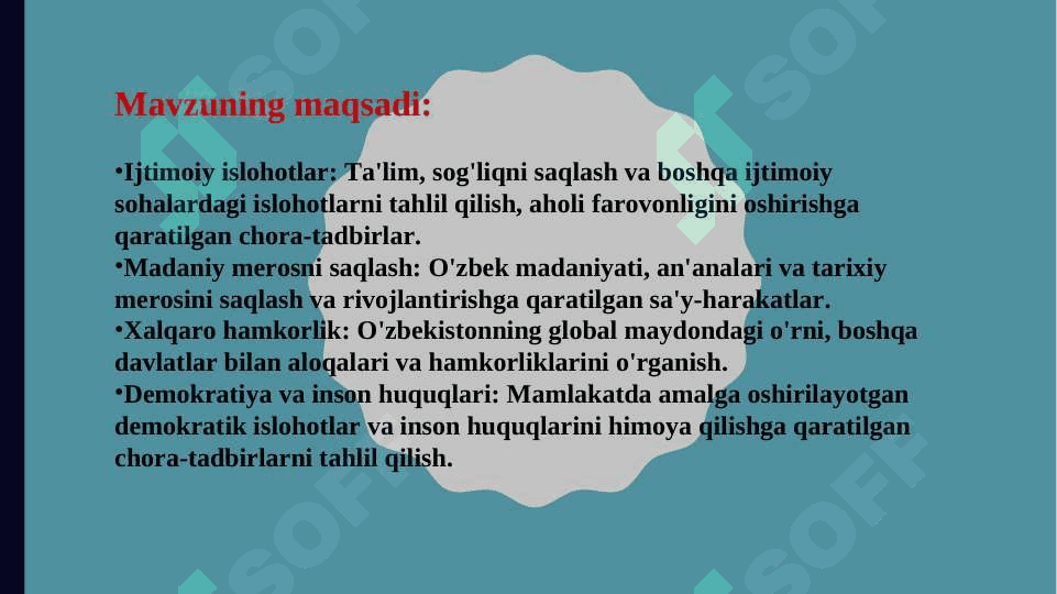O'zbekistonning o'ziga xos istiqlol va taraqqiyot yo'li 2