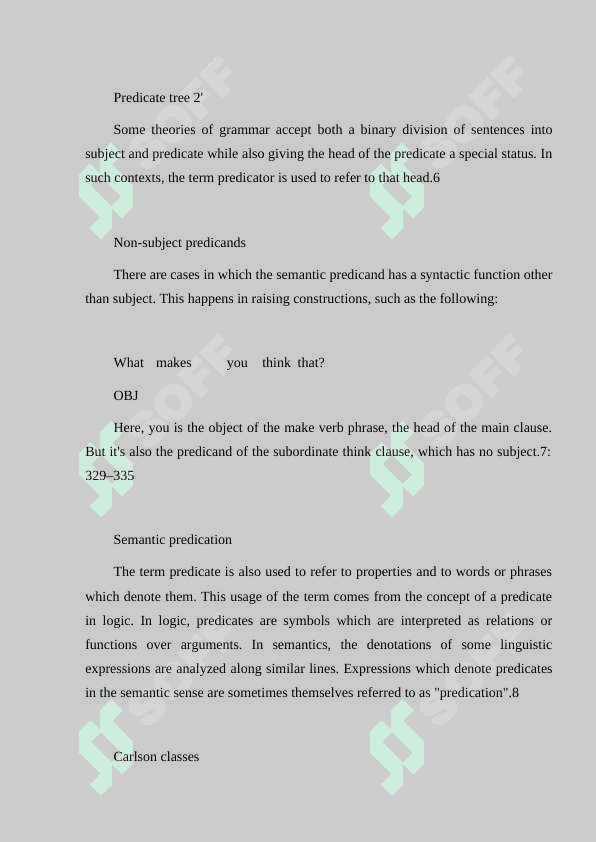 Concept of primary and secondary predication 4