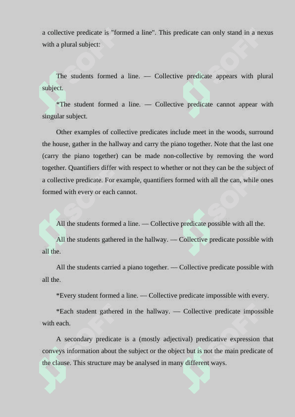 Concept of primary and secondary predication 7