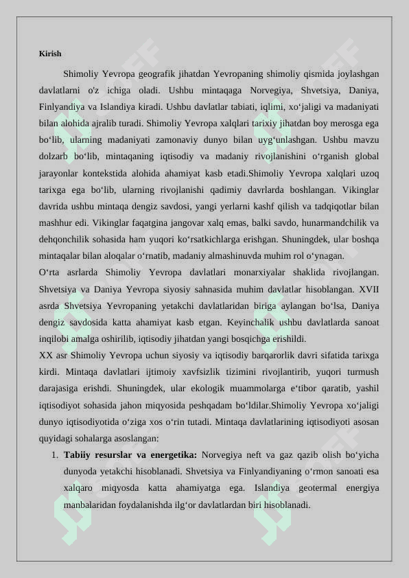 Shimoliy Yevropa xalqlari xoʻjaligi va madaniyati 2