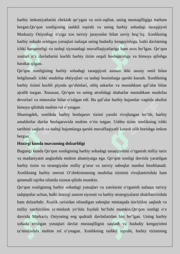 Qo‘qon xonligida xarbiy soha taraqqiyoti 3