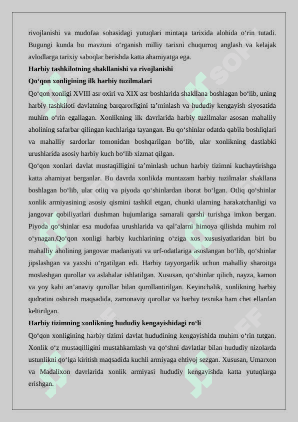 Qo‘qon xonligida xarbiy soha taraqqiyoti 4
