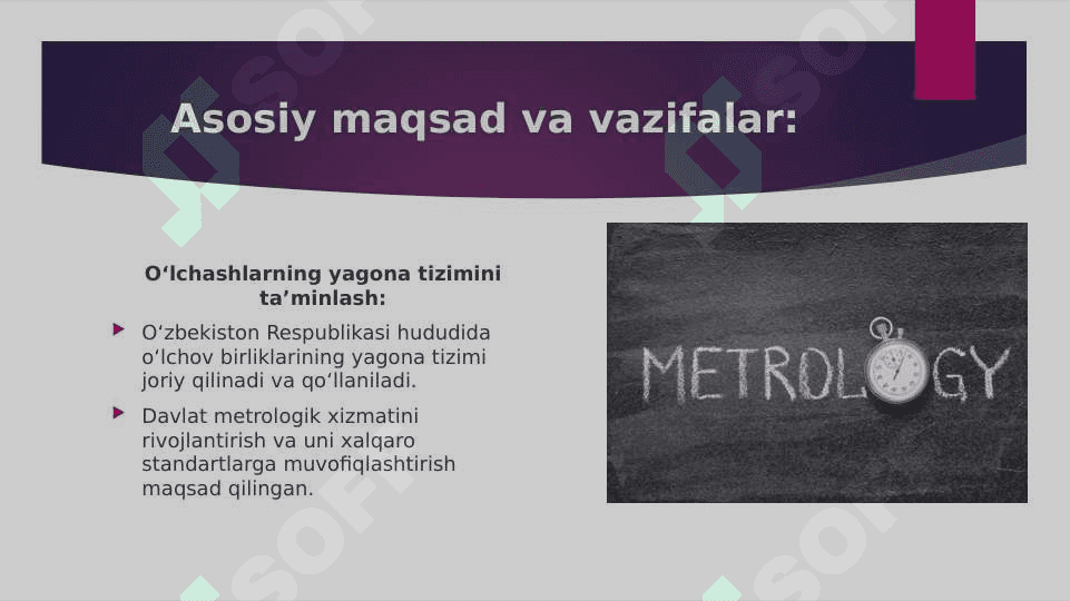 Oʻzbekiston respublikasi metrologiyasi toʻgʼrisidagi qonuni 3
