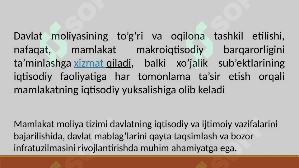 Davlatning  moliyaviy siyosati va uning asosiy yo’nalishlari 5