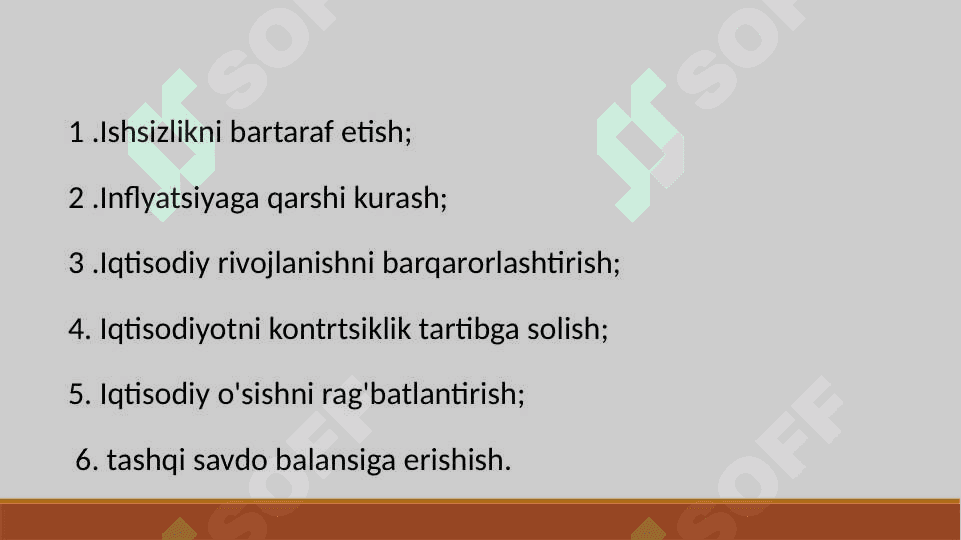 Davlatning  moliyaviy siyosati va uning asosiy yo’nalishlari 7