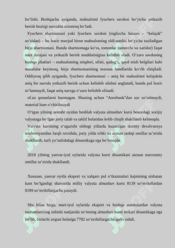 Devalvatsiyani iqtisodiyotga ta'siri. 2