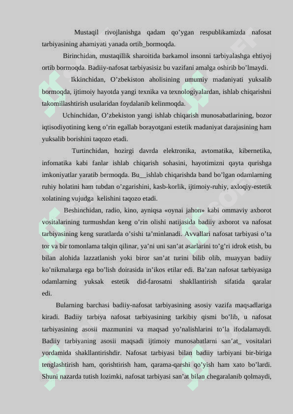 NАFОSАT TАRBIYASI UNING MAQSAD VAZIFALARI 3