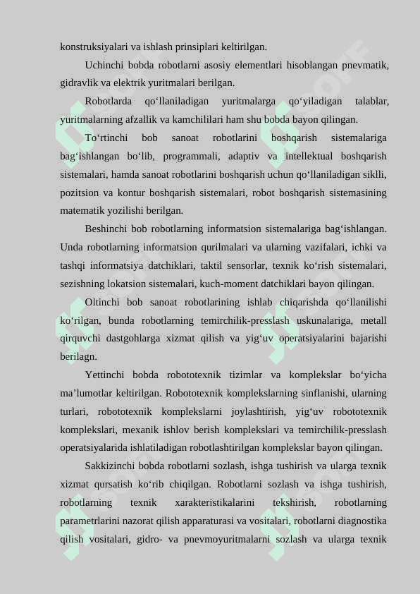 Qat'iy dastur asosida ishlaydigan robot 3