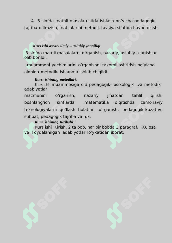 Boshlang`ich sinf o`quvchilarini masalalar echishga   o`rgatish metodikasi 8