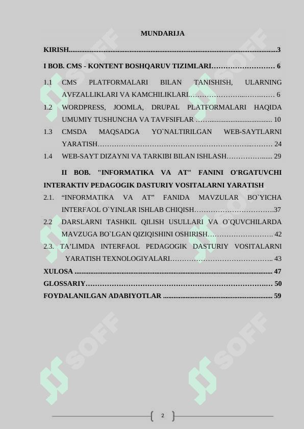 Kontentni boshqarish tizimlariga oid mavzularni o'qitishda interaktiv metodlardan foydalanish (wordpress misolida) 2