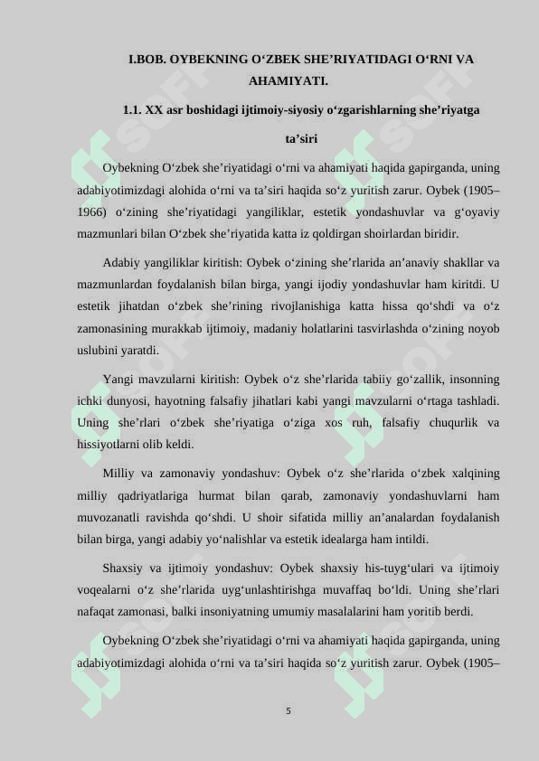 XX ASR OʻZBEK SHEʼRIYATIDA IJODKOR OBRAZI(OYBEK IJODI TIMSOLIDA) 5