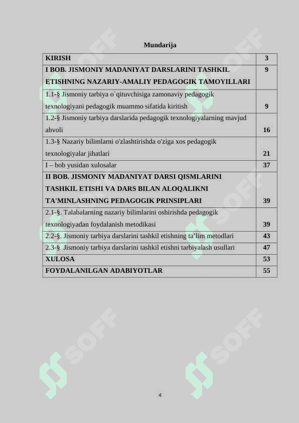 UMUMIY O‘RTA TA’LIM MAKTABLARIDA JISMONIY TARBIYA DARSLARINI ZAMONAVIY METODLAR ORQALI REJALASHTIRISH VA TASHKIL QILISH 2