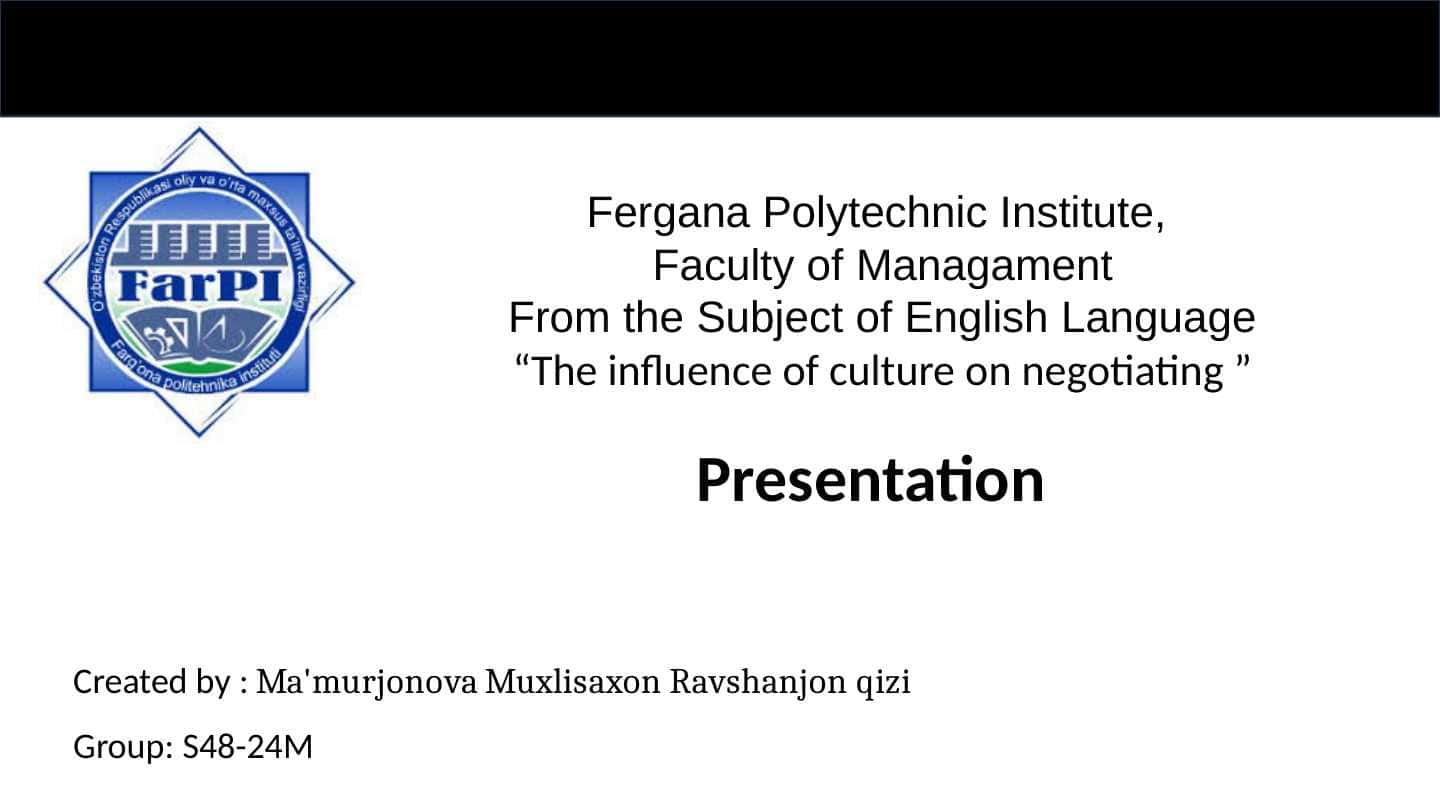 The influence of culture on negotiating