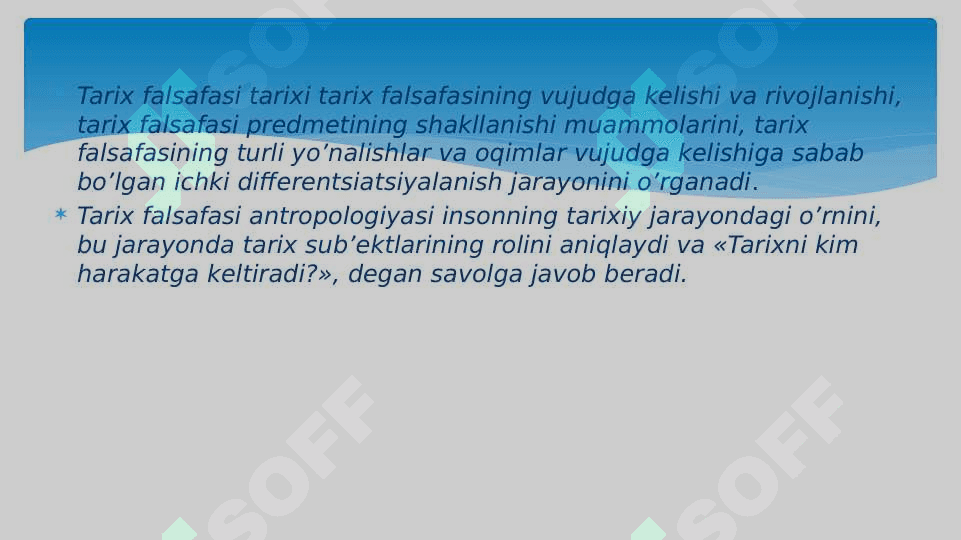 ЖАМИЯТ ВА ТАРИХ ФАЛСАФАСИ. ҚАДРИЯТЛАР. 8