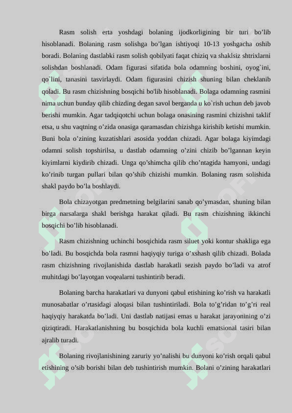 Maktabgacha ta’limda bolalarni ijodiy faoliyatini tashkil qilish faoliyati 2