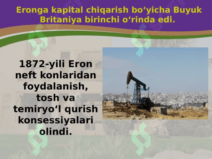 XIX asr oxiri — XX asr boshlarida Eron 4