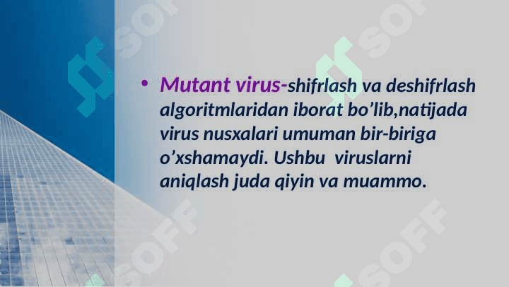 Axborot xavfsizligi. Kompyuter viruslari. Kompyuterni viruslardan himoyalash va tozalash 8