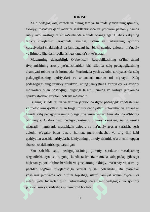 O‘zbek xalq pedagogikasida ta’lim-tarbiya masalasining ijtimoiy xarakteri 3