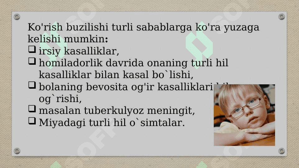 Ko‘rishida nuqsoni bo‘lgan bolalar 6