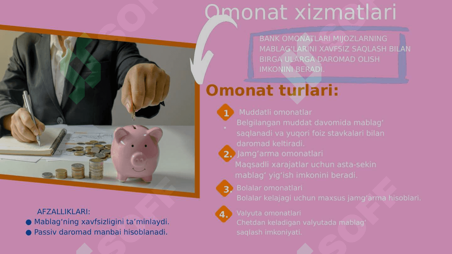 Bank hizmat turlari 4