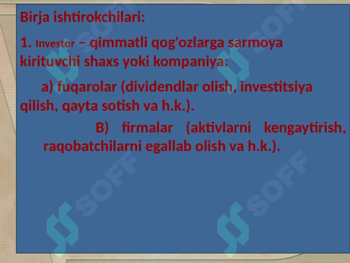 Qimmatli qogʻozlar bozori 6