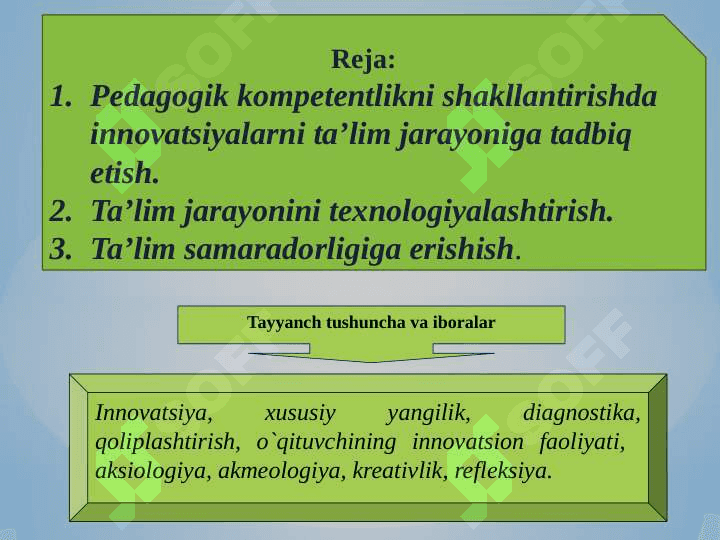 Pedagogik kompetentlikni shakllantirishda  innovatsiya. 2