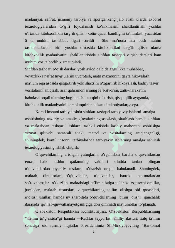 Maktabdan tashqari ta'lim muassasalarining ish faoliyati va yoshlar tarbiyasidagi o'rni 3