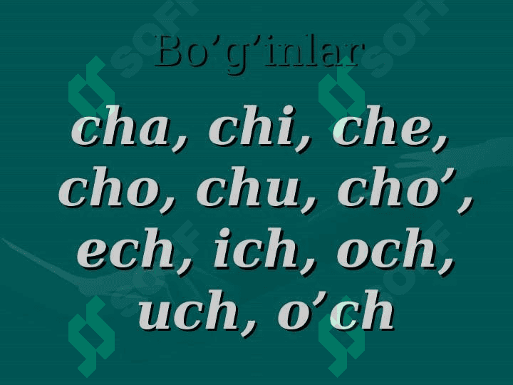 Ch tovushi va Ch ch harflarini mustahkamlash 3