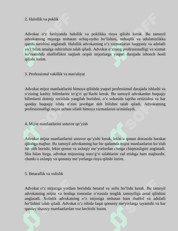 ADVOKAT, TERGOVCHI, PROKUROR VA SUDNING KASB AXLOQI 5