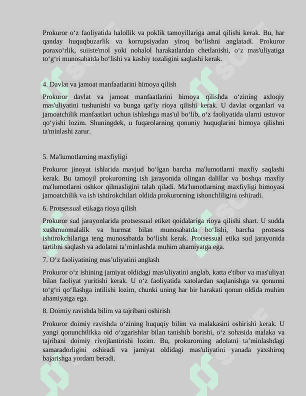 ADVOKAT, TERGOVCHI, PROKUROR VA SUDNING KASB AXLOQI 8